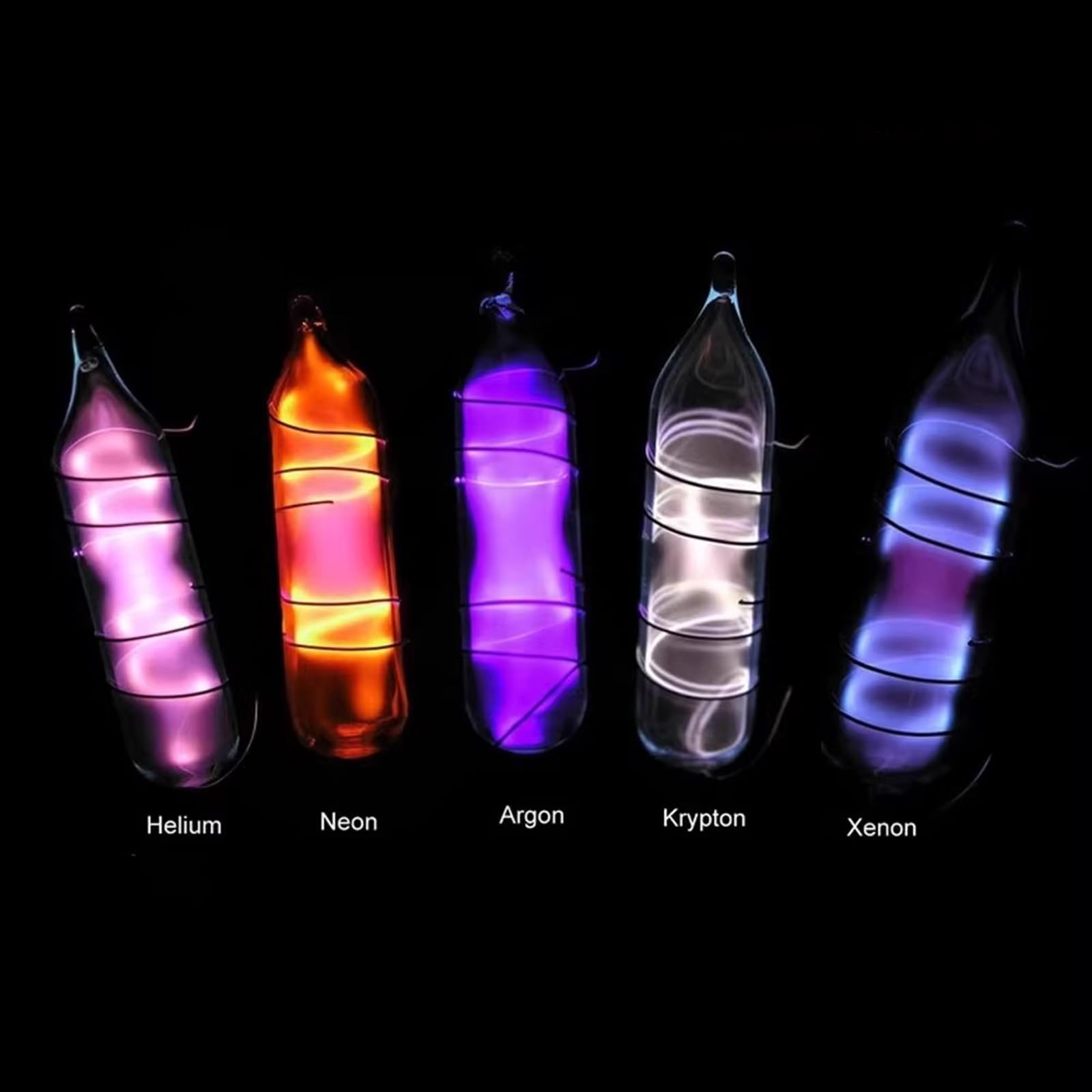 Lámpara De Plasma, 5 Unidades, Tubo Emisor De Luz De Gas Inerte E Iniciador De Plasma, Iluminación Científica Y Educativa, para Decoraciones, Fiestas