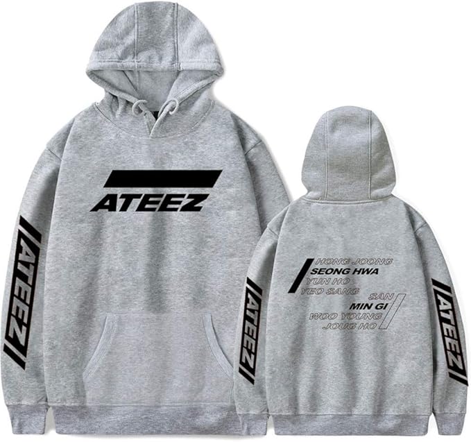 Maisley BTS Kapuzenpullover Boys - ATEEZ Hoodie Casual Sweatshirt