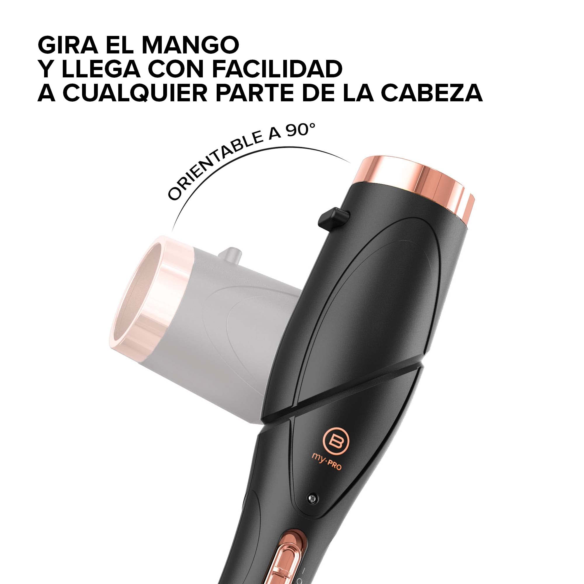 BELLISSIMA Twist & Style Ondulador de pelo, mango + 4 accesorios para rizos y ondas, temperatura automática, calentamiento rápido, revestimiento cerámico, ajustable 90 °, 11840, 0.2 kilograms