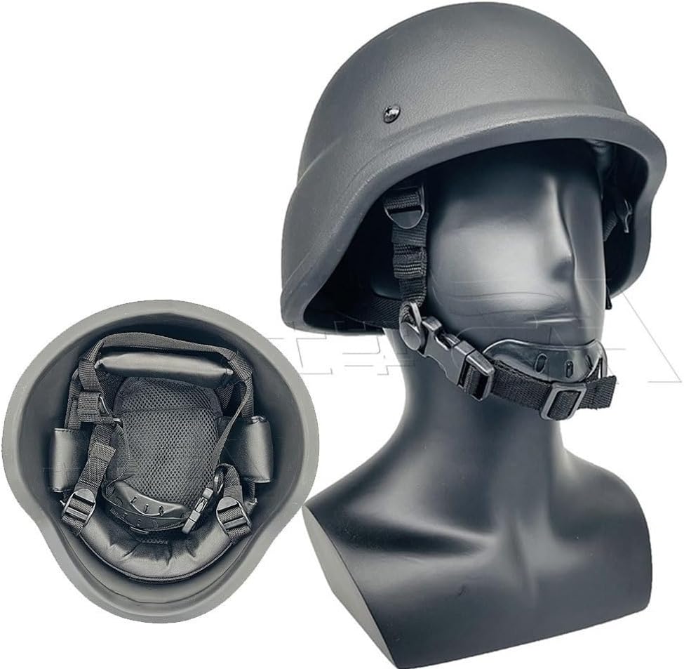NIJ 3A Tactical Helmet, PE Material, Adjustable For Outdoor Hunting, 55-62cm Head Size, Lightweight 1.5kg