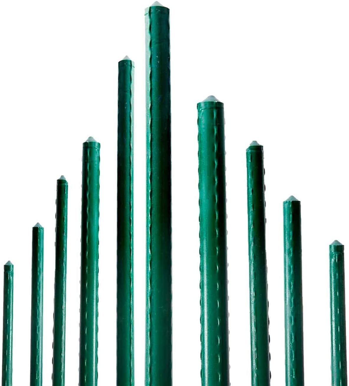 AC – Pack de 48 Tutores de Acero Plastificado para Plantas – Ideal para el Cuidado de Las Plantas – Varilla para el Cuidado de Las Plantas y Arboles (48 uds Ø 1,6 x 180 cm) — view 2