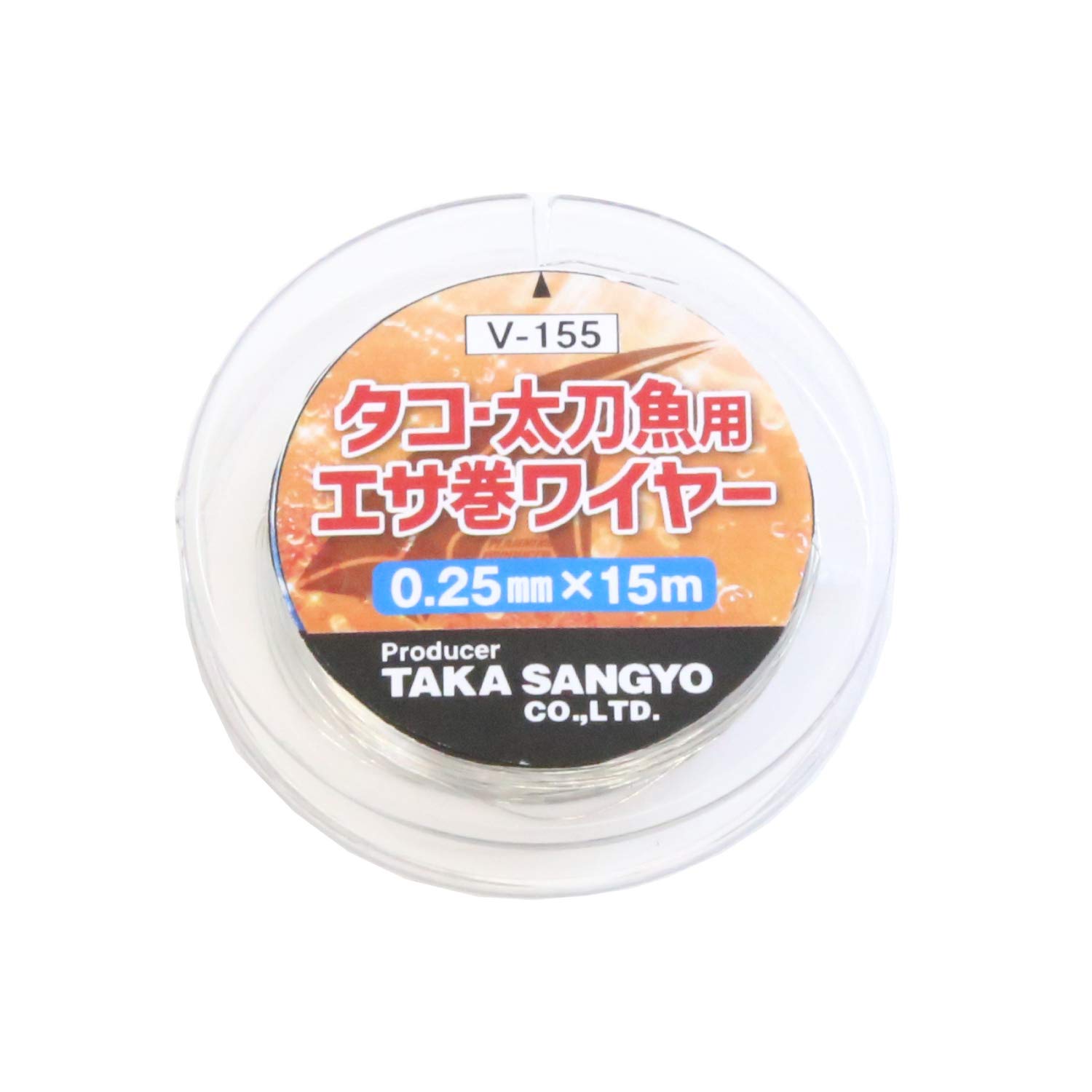 Amazon | タカ産業 V-155 ﾀｺ太刀魚用ｴｻ巻ﾜｲﾔｰ 0.25mmx15m | タカ産業