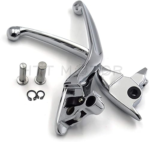 Miniatura 6 de HTTMT MT241-026-CD Parts Palanca de mano de embrague de freno cromada compatible con Harley 2008-2013 Touring y Trike modelos 2014 y posteriores