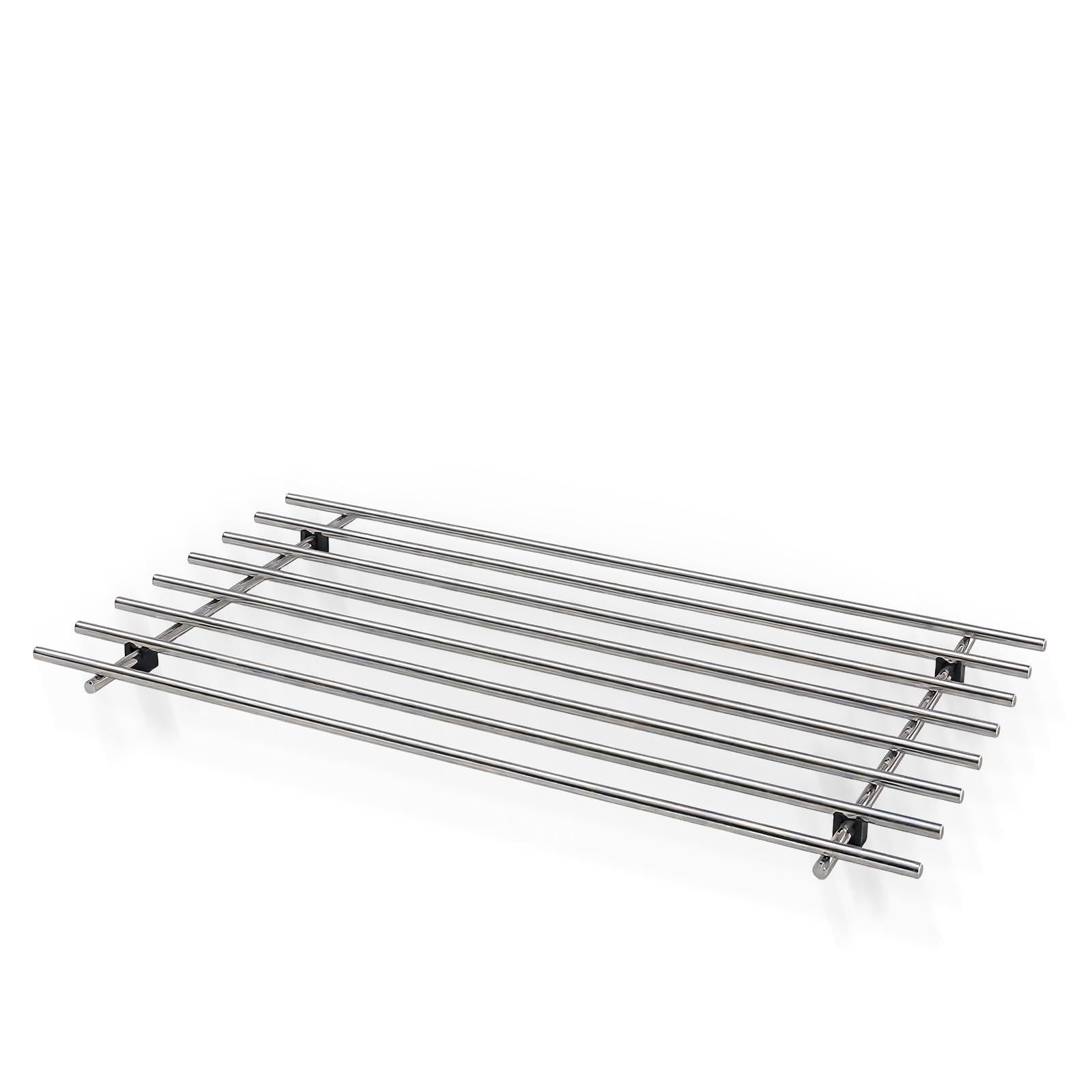 Rectangular Trivet Stainless Steel Worktop Protector 50cm, Heat Rack Kitchen Heat Resistant Metal Pan Stand Large Trivets for Hot Pans Dishes Trays Plates