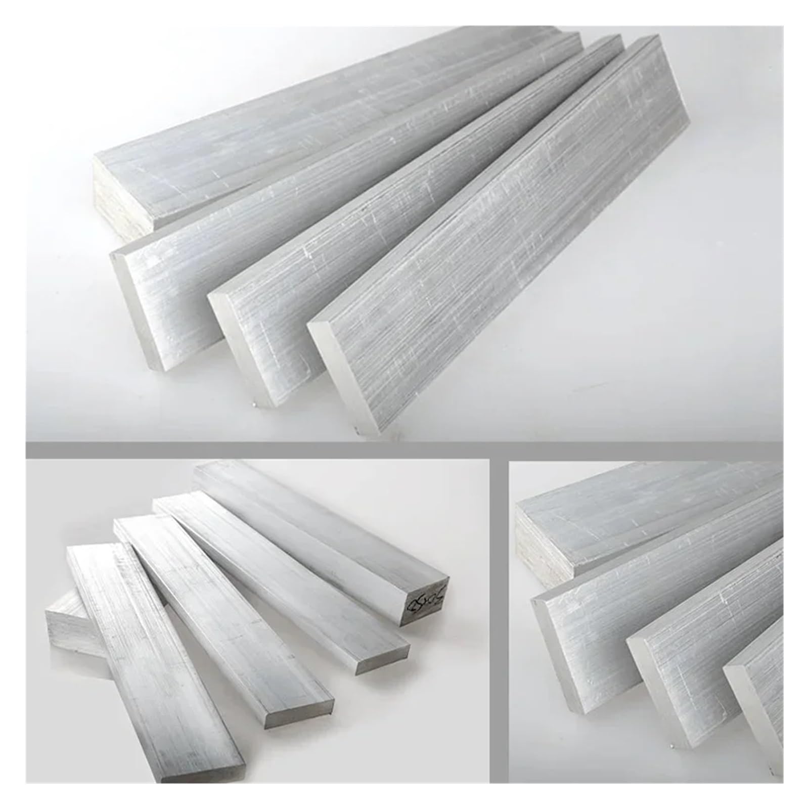 Rura aluminiowa, drążek aluminiowy, grubość 8 mm, szerokość 8-80 mm, długość 300-500 mm, stop aluminium, płyta płaskiego drążka (8 x 70 x 500 mm)