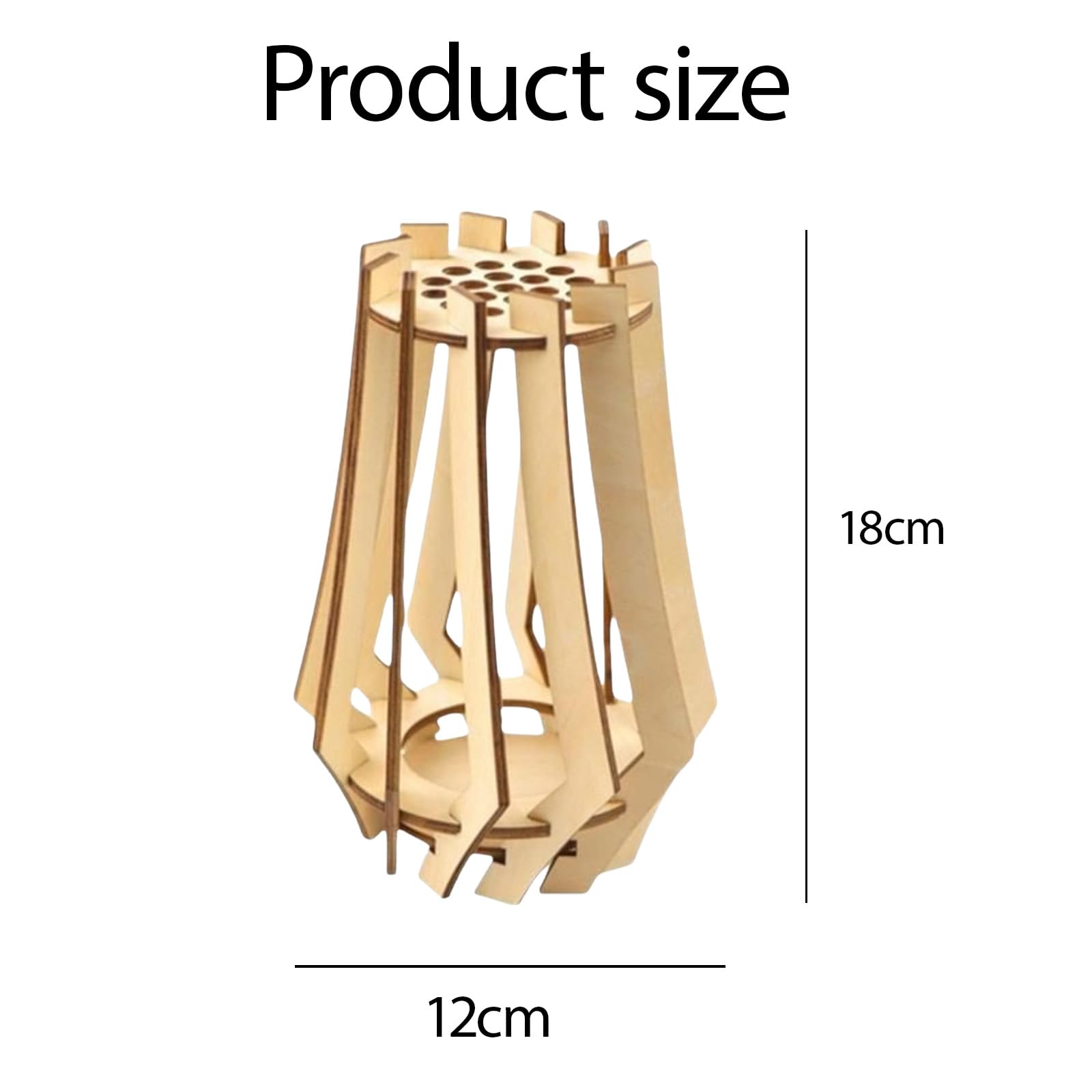 Vase En Bois à Assembler - Vase Puzzle Pour Bouquets De Fleurs Artificielles (Roses LEGO, Tournesols) - 11x11x20 Cm