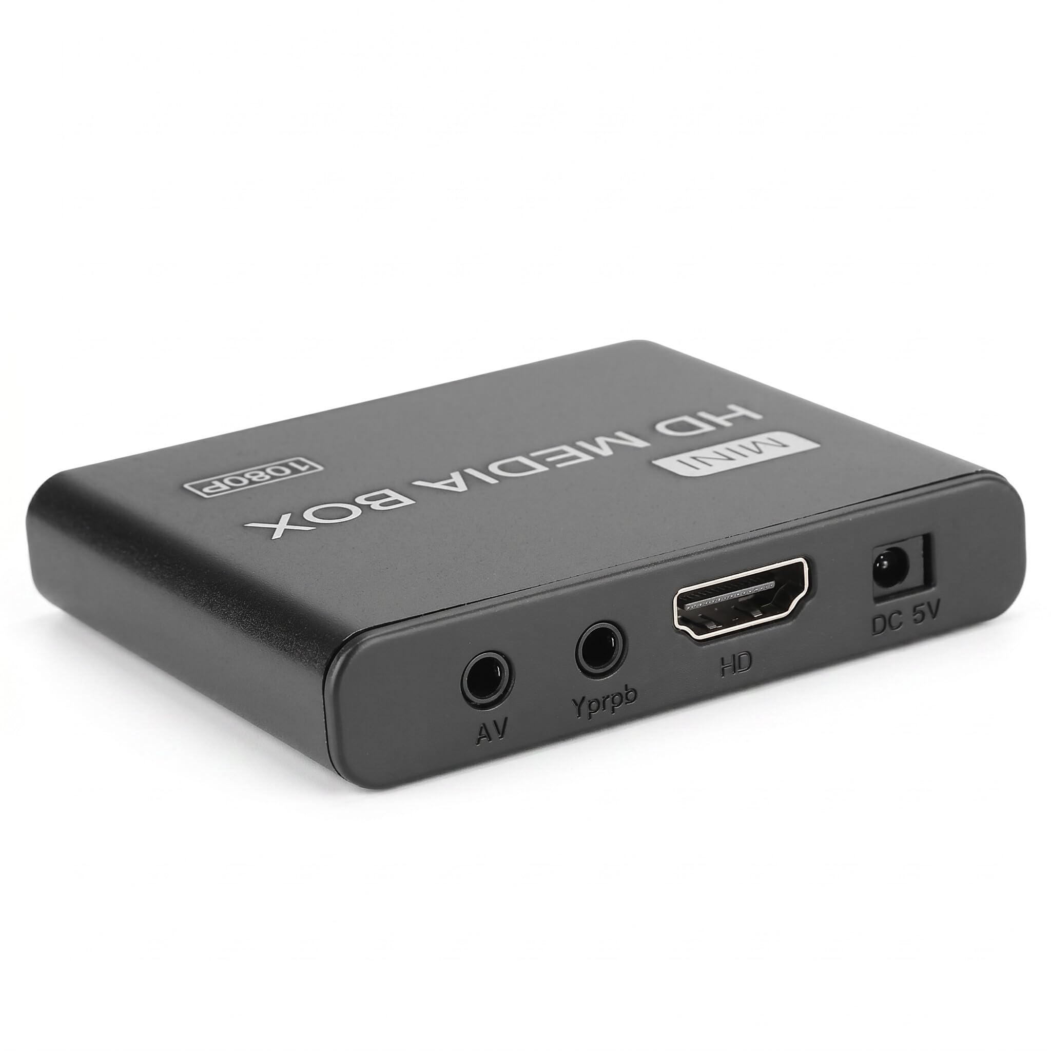 Mini Lecteur multimédia 1080P, Lecteur vidéo réseau Sortie HDMI HD MKV TS Rmvb et Lecteur de Disque Dur à décodeur Blu-Ray avec télécommande(EU Plug)