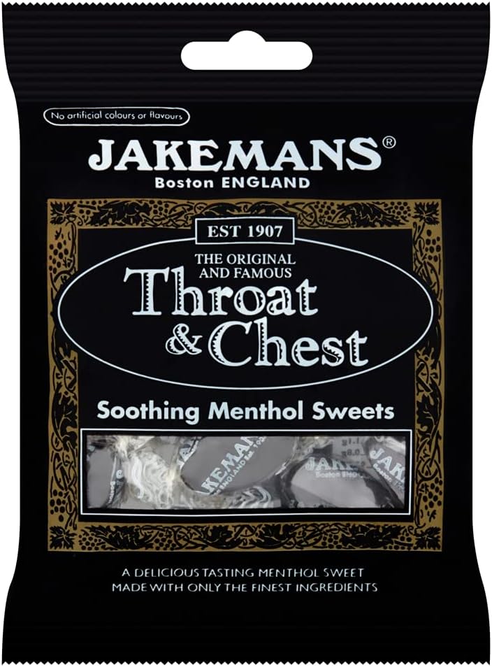 Jakemans Throat and Chest Menthol Sweets 100G