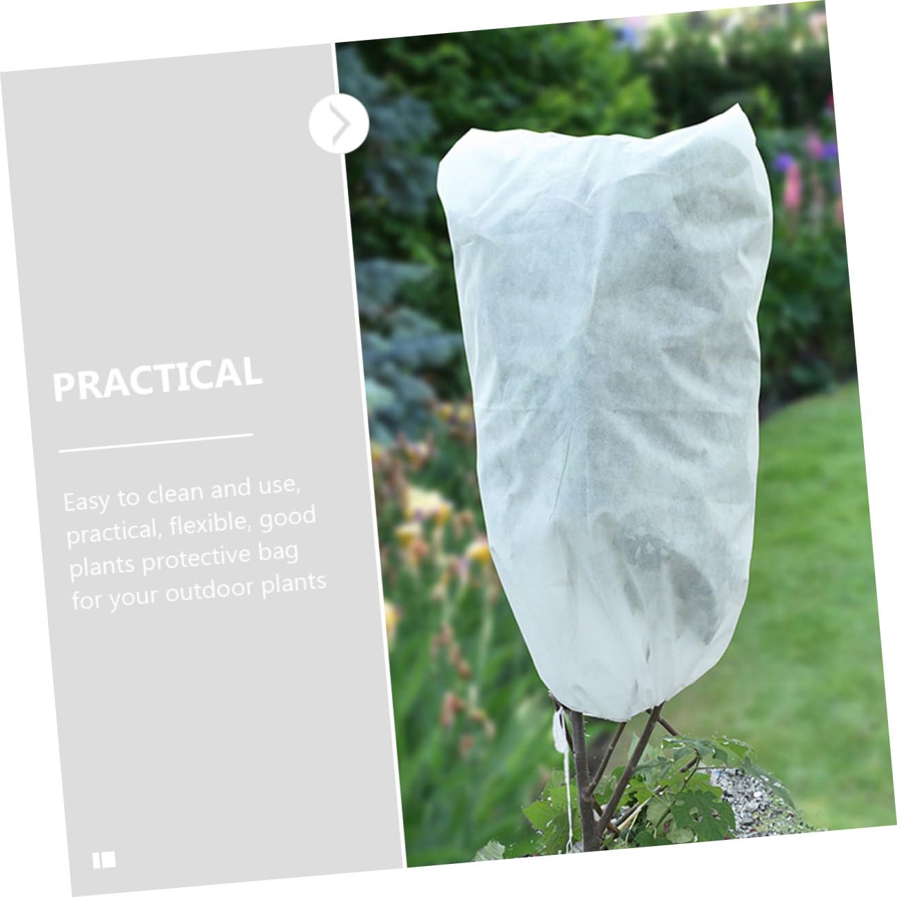 VANZACK 8 Stück Pflanzenschutzhülle aus Vlies Frostsichere Pflanzendecke für Winter und Garten Wind und Regenfest Leicht zu Reinigen