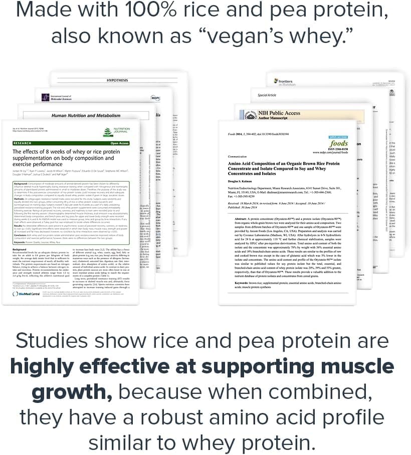 LEGION Plant+ Vegan Protein Powder, Vanilla - Rice and Pea, Plant Based Protein Blend. Gluten Free, GMO Free, Naturally Sweetened and Flavored, 40 Servings (Vanilla) — 사진 3