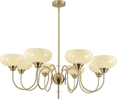 Miniatura 17 de BOKT Candelabro Francés de Oro y Blanco Moderno de 3 Luces para Comedor Sobre Mesa Candelabros Vintage para Vestíbulo Ajustables 3 luces