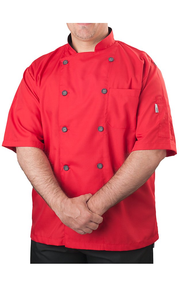 kng Men's Short Sleeve Active Chef Coat-picture-38