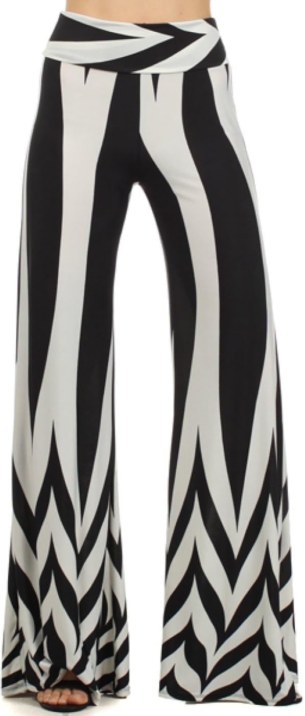 2LUV Women's Paisley Print Palazzo Pants
