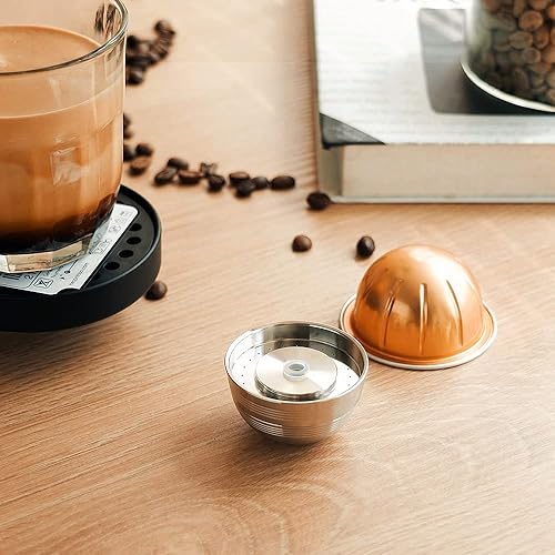 Miniatura 8 de Cápsula de café de metal de acero inoxidable compatible con Vertuo Coffee Espresso tamaño Nespresso Vertuoline cápsulas reutilizables Vertuolline