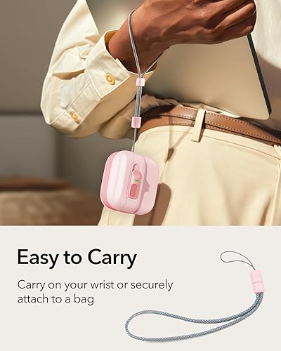 Miniatura 102 de ESR Funda para AirPods Pro (2023/2022/2019, 2ª/1ª generación), compatible con Airpods Pro 2 (cable USB-C/Lightning), listo para MagSafe, bloqueo
