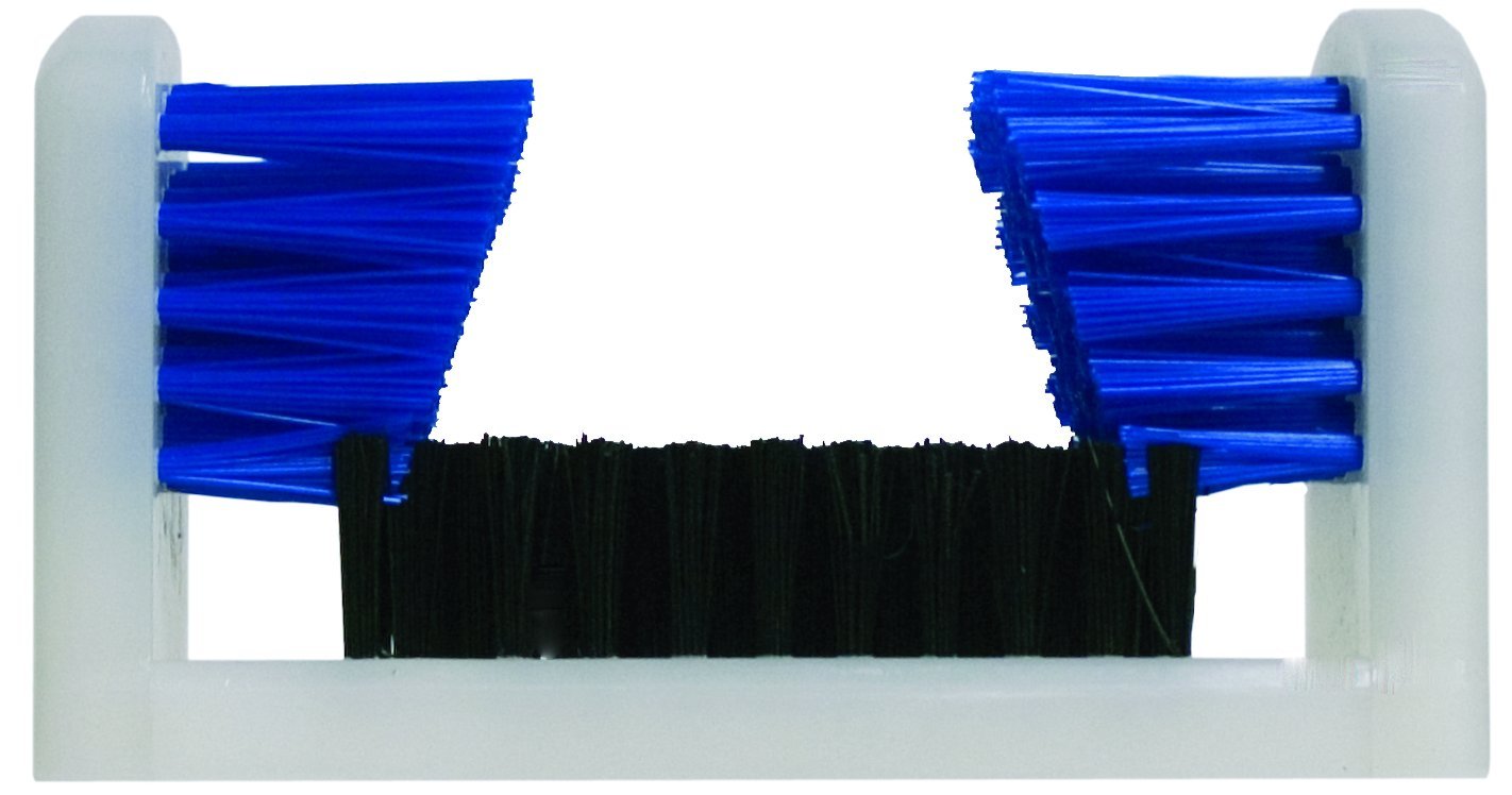 Magnolia Brush SB-1000 Boot and Shoe Brush, Polypropylene Bristles, 9" Length x 4-3/4" Width, Black/Blue (Case of 6)