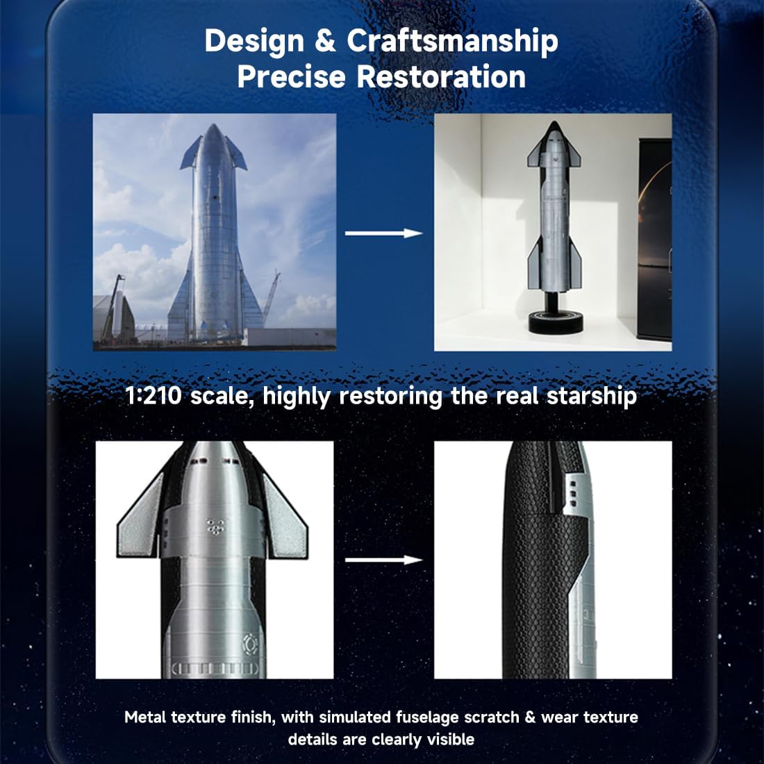 Aromatherapy Diffuser Rocket Model, 3D Printed Mini Desktop Rocket Model Build Foe Adults, Gaming Desk Ornament for Office Bedroom Desk Cafe