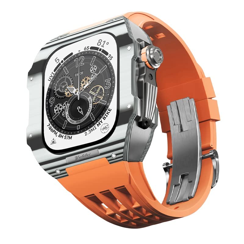 Bracelet fibre de carbone Apple Watch pour le sport et le bureau, kit modification caoutchouc SE