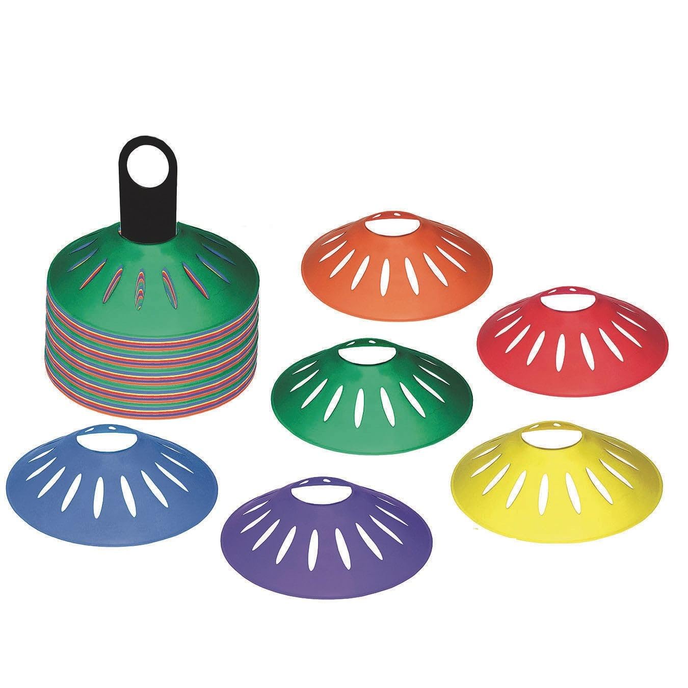 S&S Worldwide Ultimate TPR Half Cone Super Set, 2" Height, 8" Diameter, Pack of 36