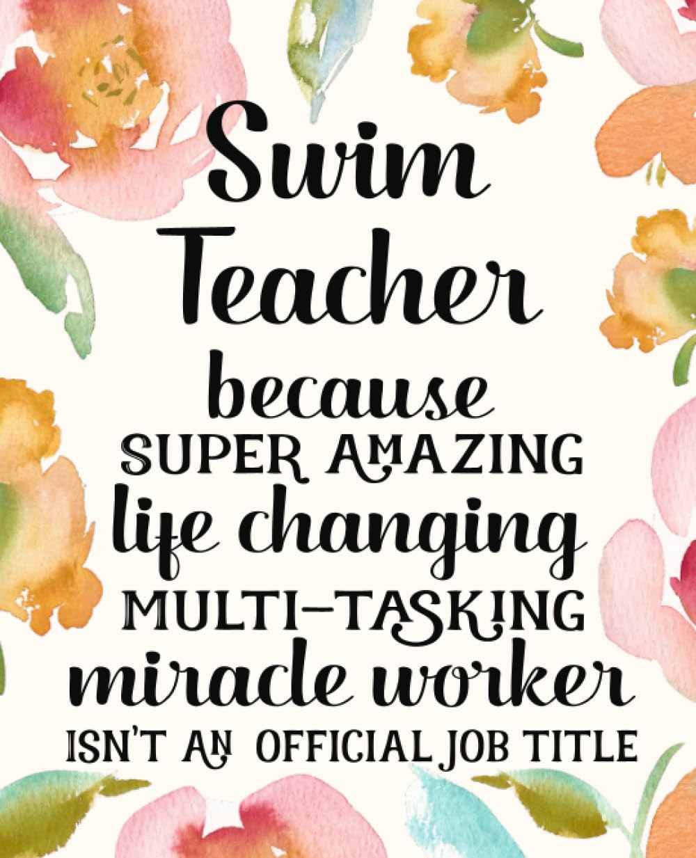 Swim Teacher Gifts: Funny Thank You Appreciation Present for Women Friends, Family or Coworkers