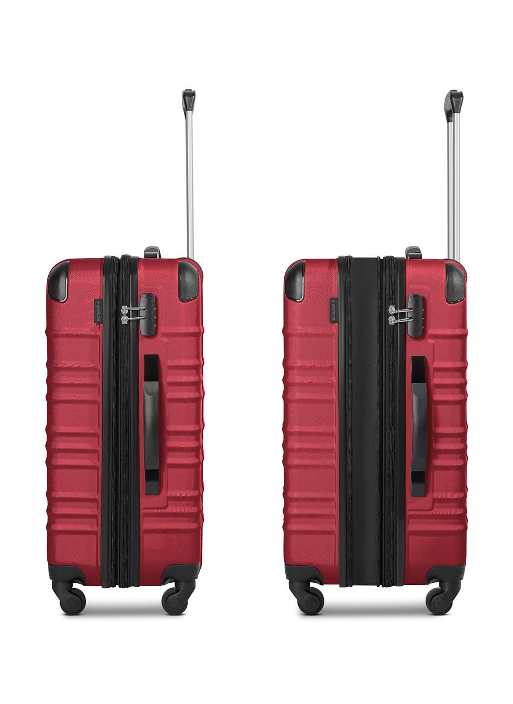 WENGER Koffer-Set 3-teilig für Damen und Herren | Reise-Trolleys 51 x 30 x 75 cm aus hochwertigem, stoßfestem ABS Material | Erweiterbar & Teleskopgriff| Amplar Evo Serie