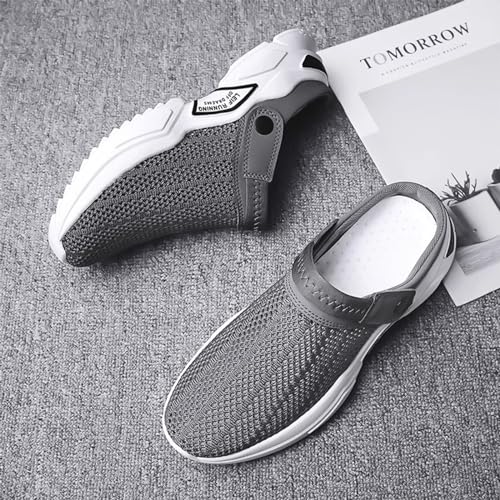 Men's Orthopedic Hollow-Out Summer Sandals,Breathable Knitted Mesh Sandals with Arch Support,Mens Beach Sandals4