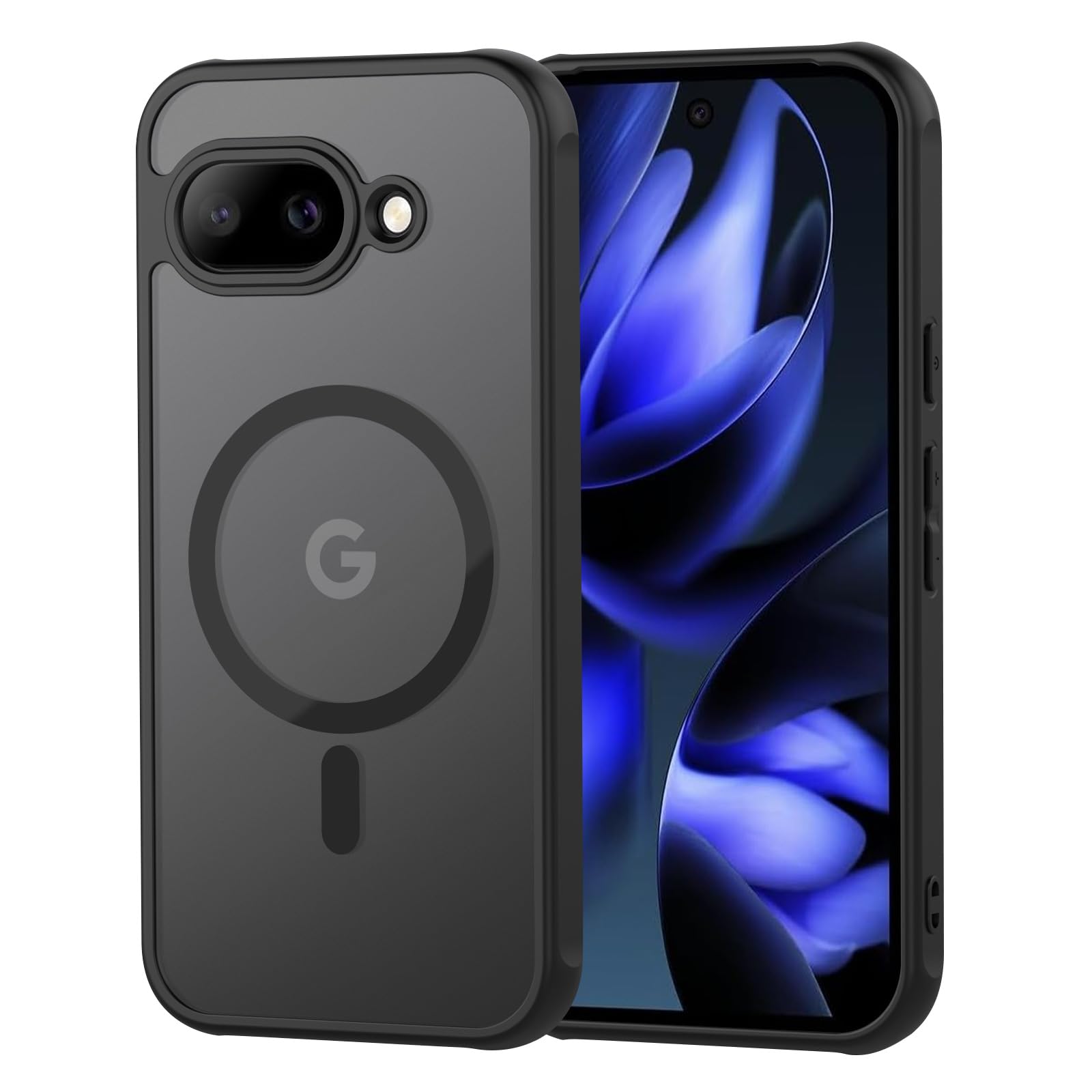 Google Pixel 9A 用ケース MagSafeアクセサリー対応 滑り止め つや消し表面 ストラップホール 耐衝撃 全面保護 グーグルピクセル 9a用ケース