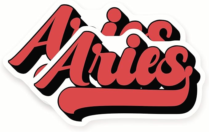 Aries Stickers - Zodiac Sign - Astrology Lover - Horoscope - 2 Pack 5