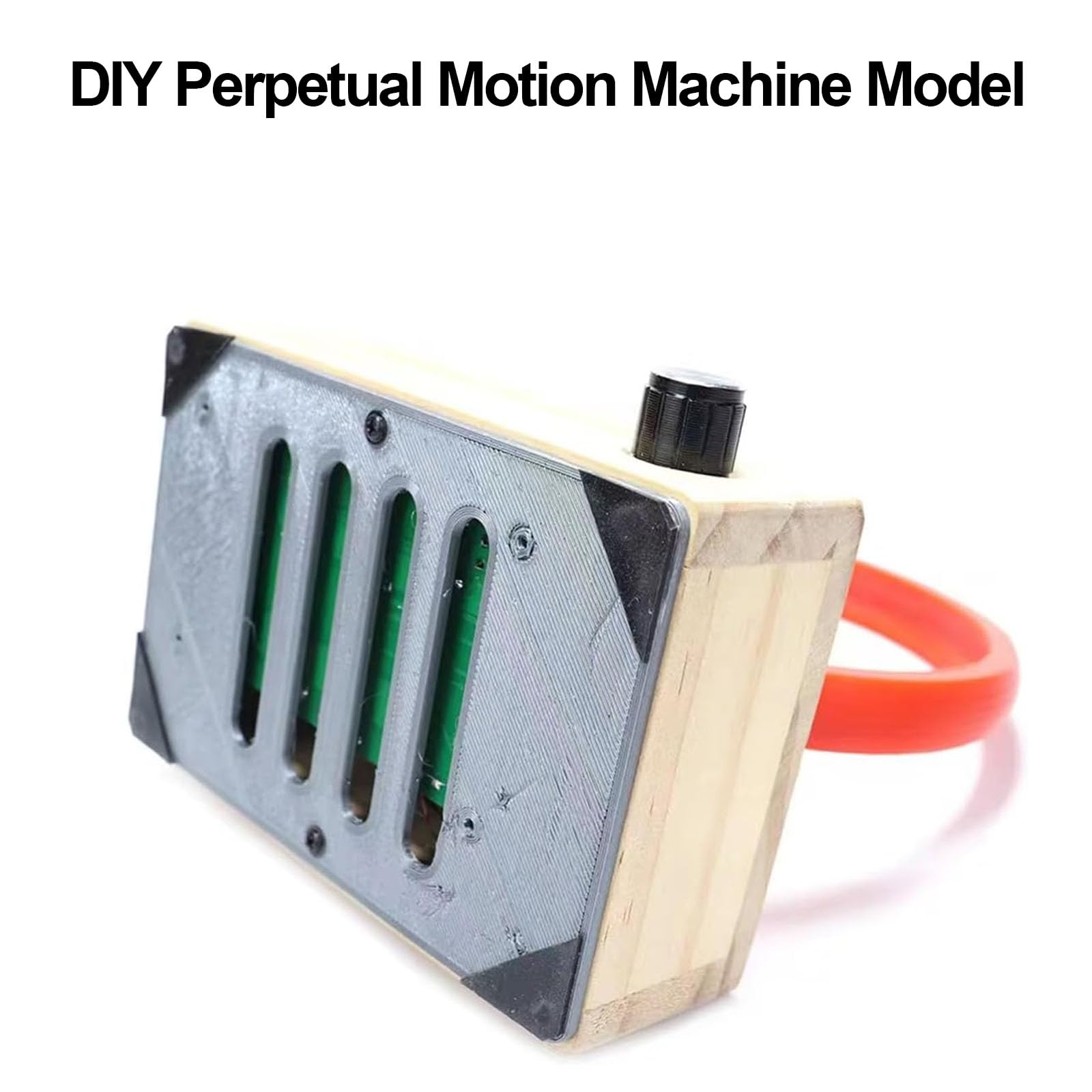 Modelo de máquina de movimiento perpetuo DIY, modelo de máquina de movimiento perpetuo casera, equipo científico para experimentos con ciclotrón electromagnético, bobina de movimiento circular con