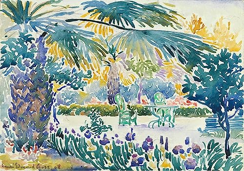 Affiche Henri Edmond Cross pour réveiller un mur blanc avec le Jardin du Peintre