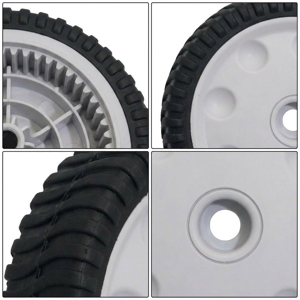 734-04018 Rueda de transmisión delantera 8 pulgadas cortacésped pieza de repuesto para Troy-Bilt TB240 neumático de goma suave fácil de instalar negro