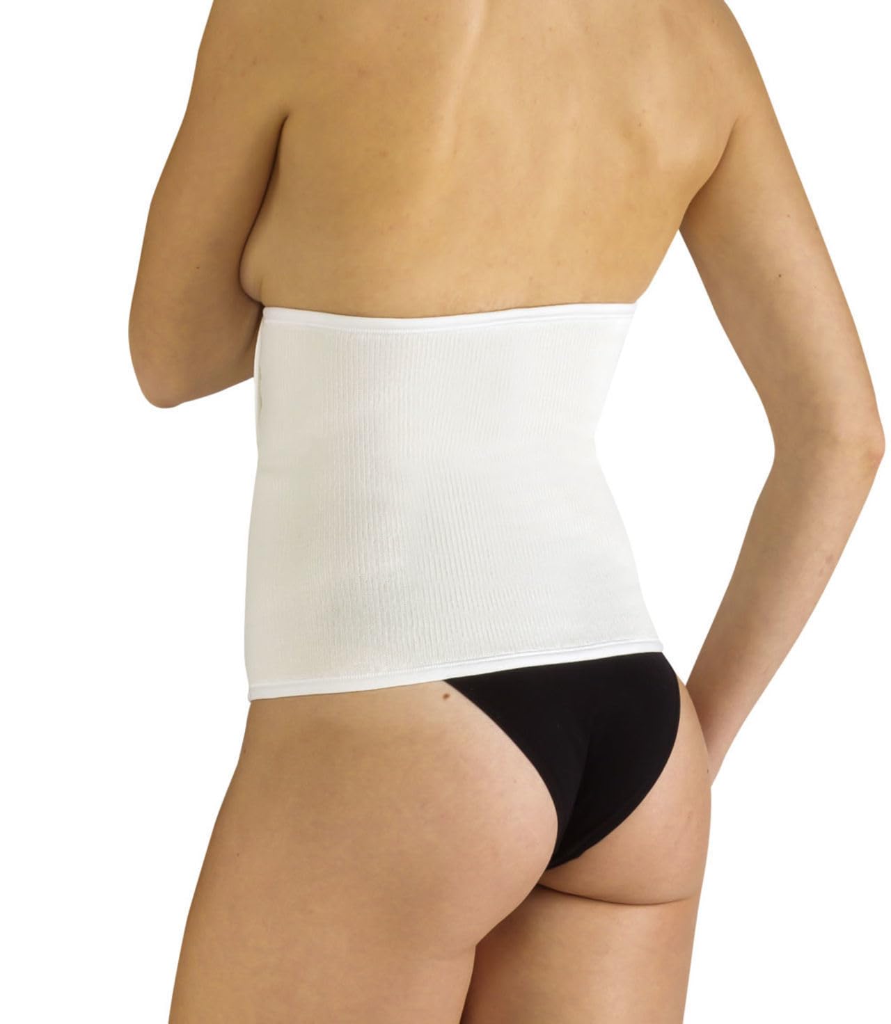 PAVIS – Fascia Addominale Monomisura – Fascia Contenitiva Addome – Post-Operatoria e Post-Parto – Chiusura a Doppia Banda – Regolabile, Unisex – Made in Italy