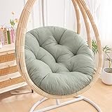 Dickes Eierstuhlkissen, 50 cm, Rattan-Kissen für Hängekörbe...