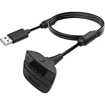 YAODHAOD USB Charging Cable 1.8 m for Xbox 360/360 Slim Wireless Controller Fast Charging Cable Xbox 360 Controller Cable Adapter 1
