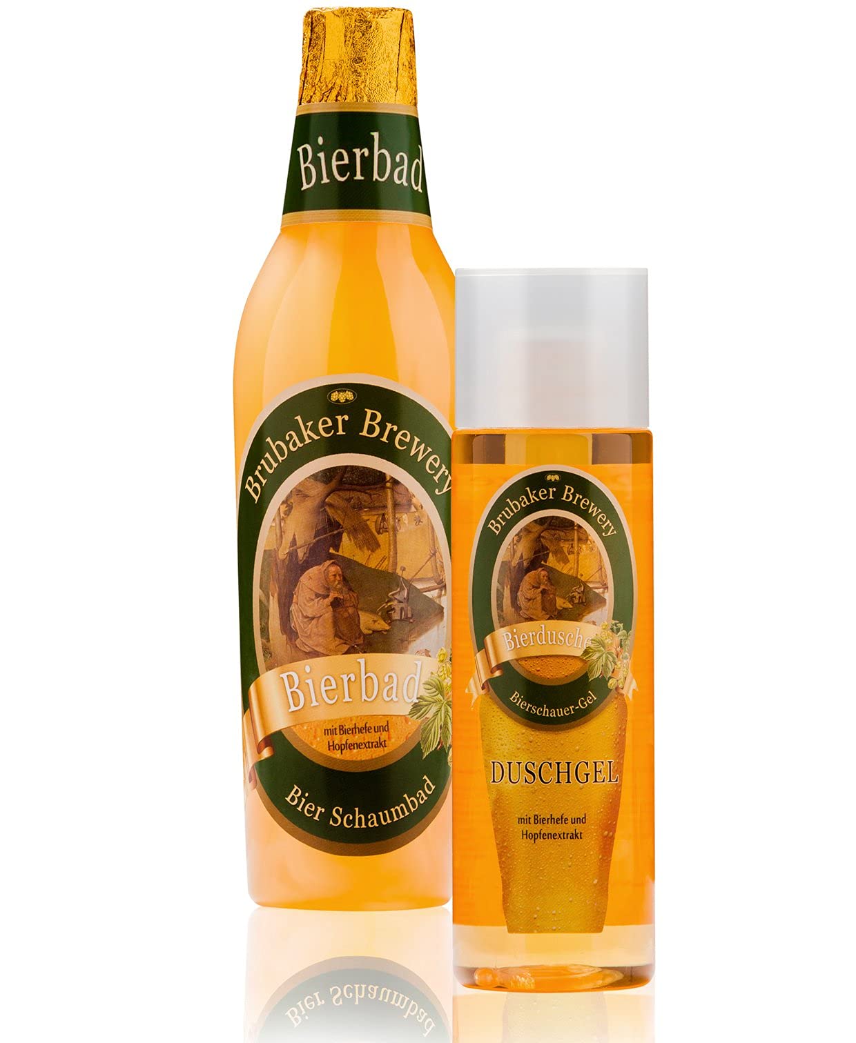 BRUBAKER bagno Beer Box - 5 pezzi - regalo per gli uomini - con borsa toilette, washcloth e l'anatra del bagno