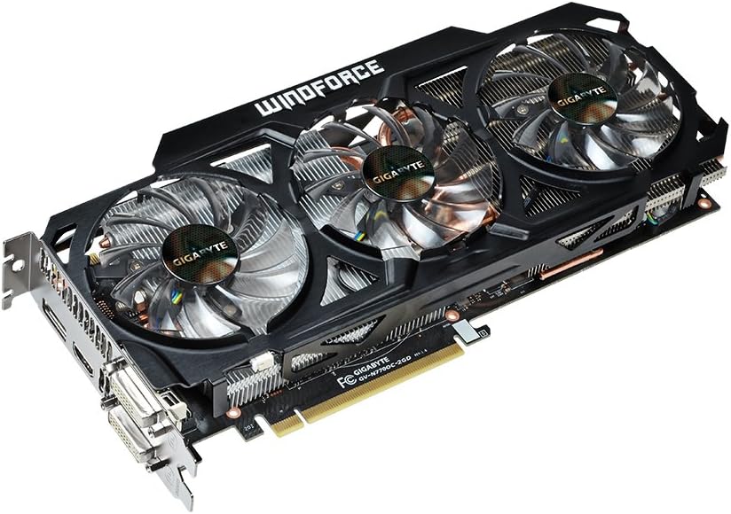 Gigabyte GTX 770 GDDR5-4GB 2xDVI/HDMI/DP OC WINDFORCE 3X Graphics Card (GV-N770OC-4GD)