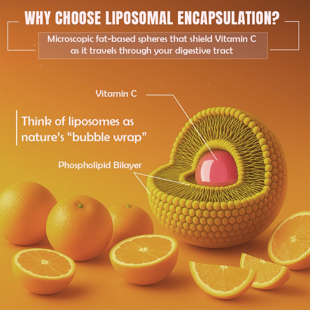 BeastLife Liposomal Vitamin C | Higher bioavailability | Neutralizes free radicals | Promotes firm skin Health | Improve cognitive function Immunity Support– Fast Absorption & Bioavailability | 60 Capsules 3