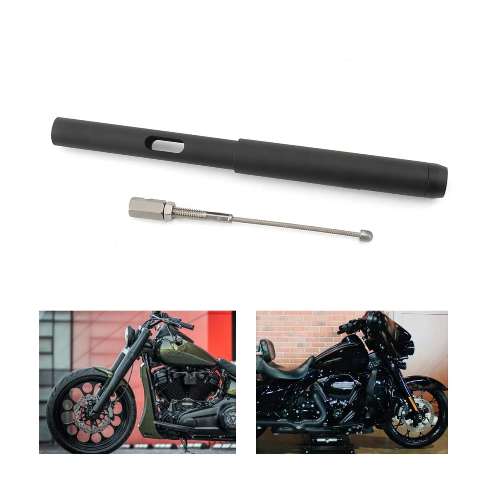 Kupplungszug Verlängerung Kit Kompatibel mit Harley Touring 21-23, Softail 21-23, Dyna Street Bob, Low Rider Road Electra Street Glide (4 Zoll)
