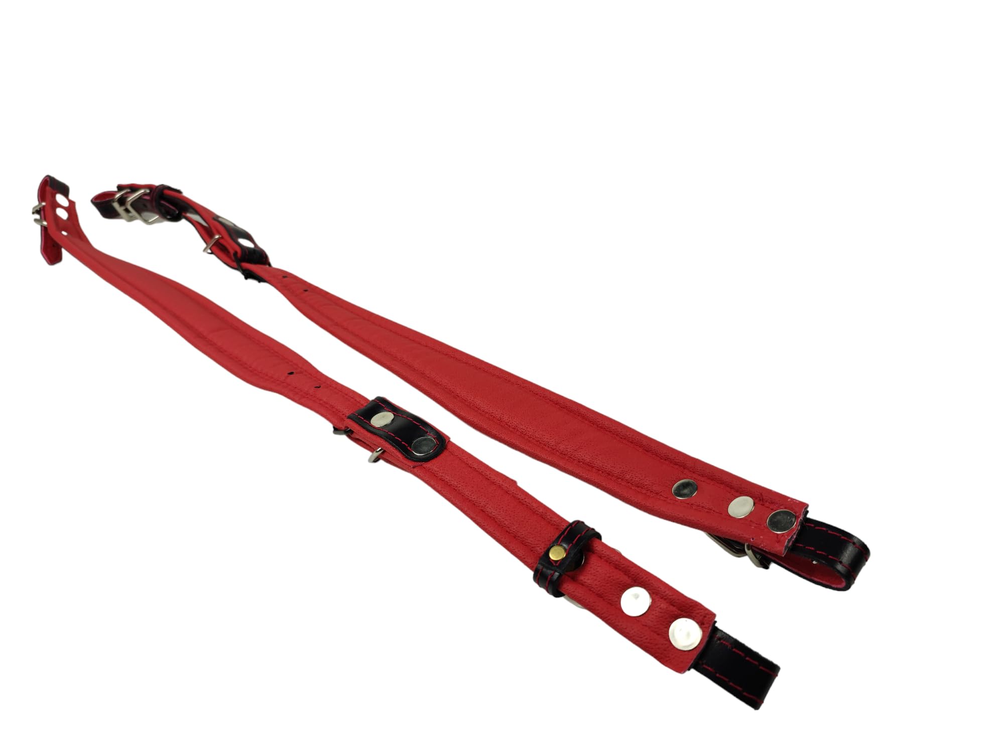 Kinder 5cm Akkordeon Schulterriemen Akkordeongurte Schwarz/Rot