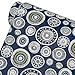 SimpleLife4U Self-Adhesive Shelf Liner Removable Contact Paper for Dorm Apartment Furniture Decor, Modern Circle, 17.7 Inch By 9.8 Feet
