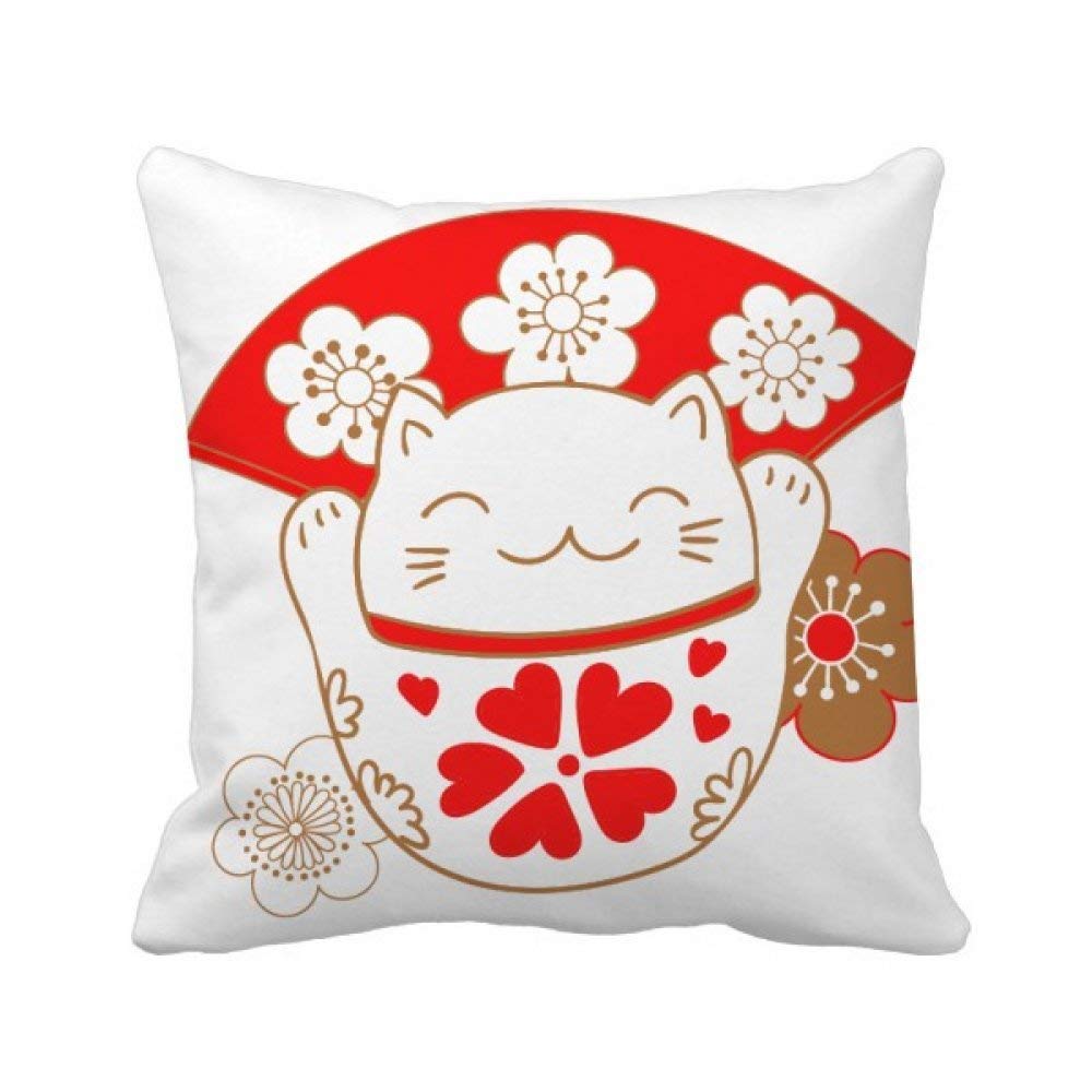 Coussin Fleurs de Cerisier pour Canapé Fatigué Oreiller Confort 40x40