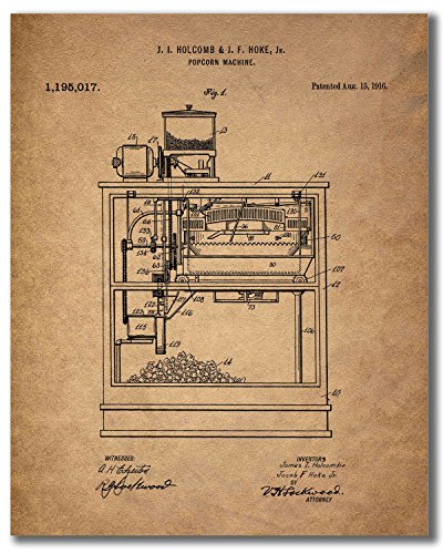 Home Theater Patent Wall Art Prints - Set of 6 Vintage Movie Film Photos