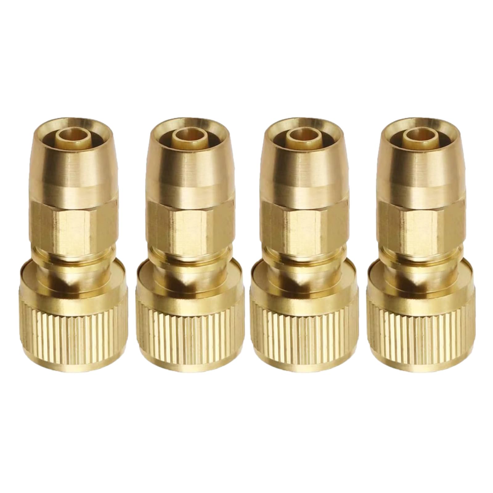 4PCS Brass Expandable Hose Repair Connector, Garden Hose Parts Connectors, Hose Repair Connector Accessories, Hose Female Male Repair Connectors