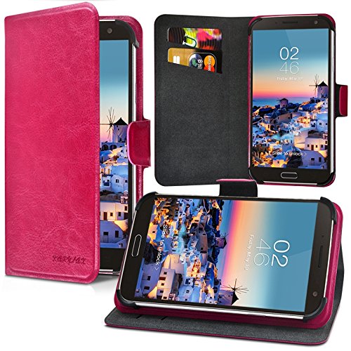 KARYLAX Seluxion - Housse Etui Suppport Universel M Couleur Rose pour Logicom L-egant One-R