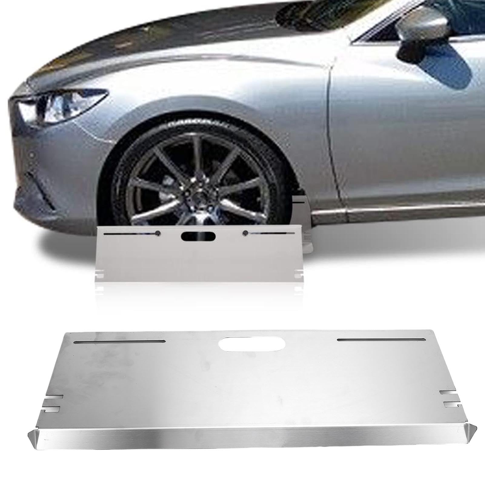 SEAFRONT Strumento di Allineamento Ruote Strumento di Allineamento Punta in Acciaio Inossidabile con Slot Magnetico Base Antiscivolo Regolabile da 10,5 Pollici a 21,2 Pollici per Meccanici Fai da Te