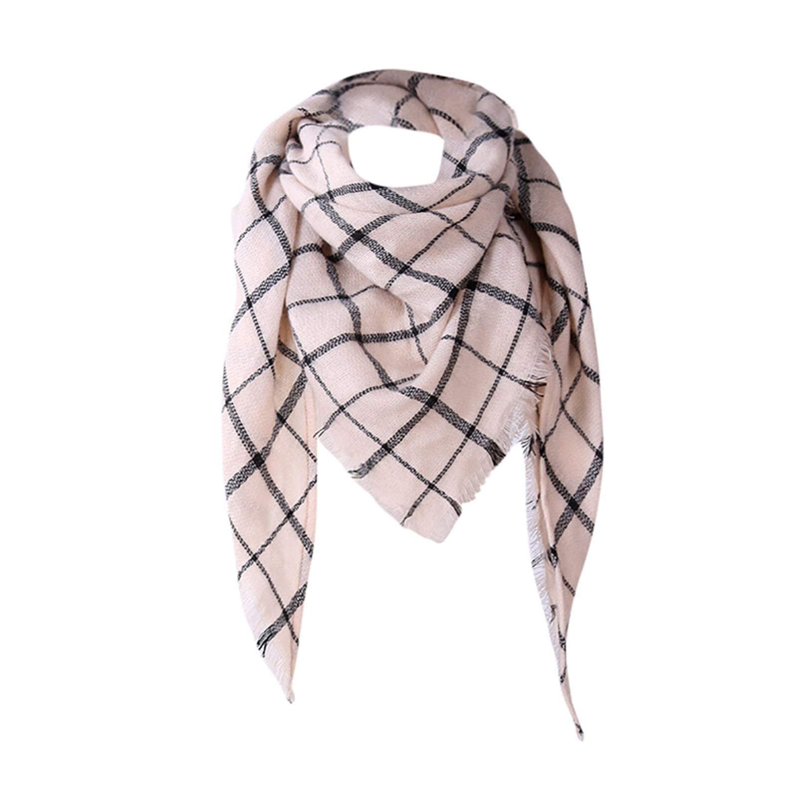 Écharpe plaid en laine à carreaux pour rester au chaud en terrasse l'hiver