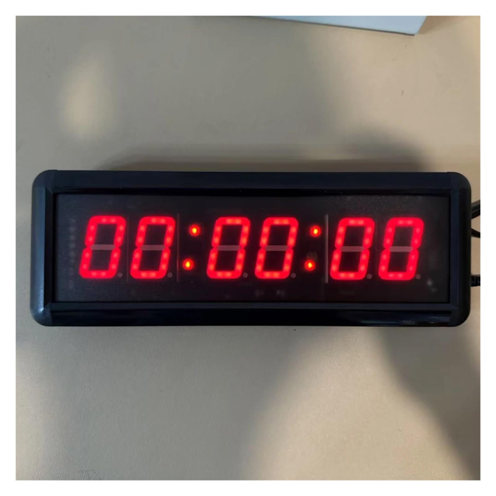 Contador de cuenta atrás del cronómetro del temporizador deportivo Digital LED multiusos de 1,5 pulgadas for competiciones Control sencillo(Three 10CM buttons)