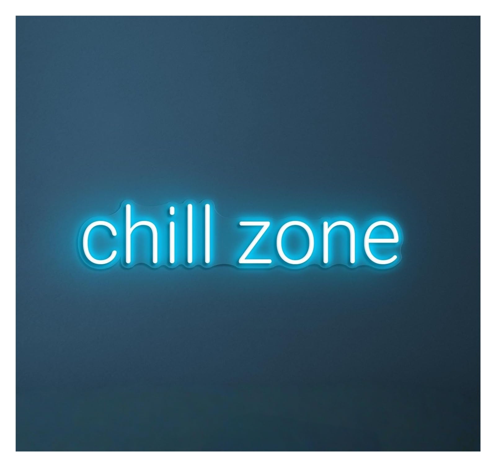 RONGCH Hanging Art Signs Chill Zone Neon Sign Wall Art for Home Bar Pub Decor Storefront Window Display Business Entrance 48cm(Style G)
