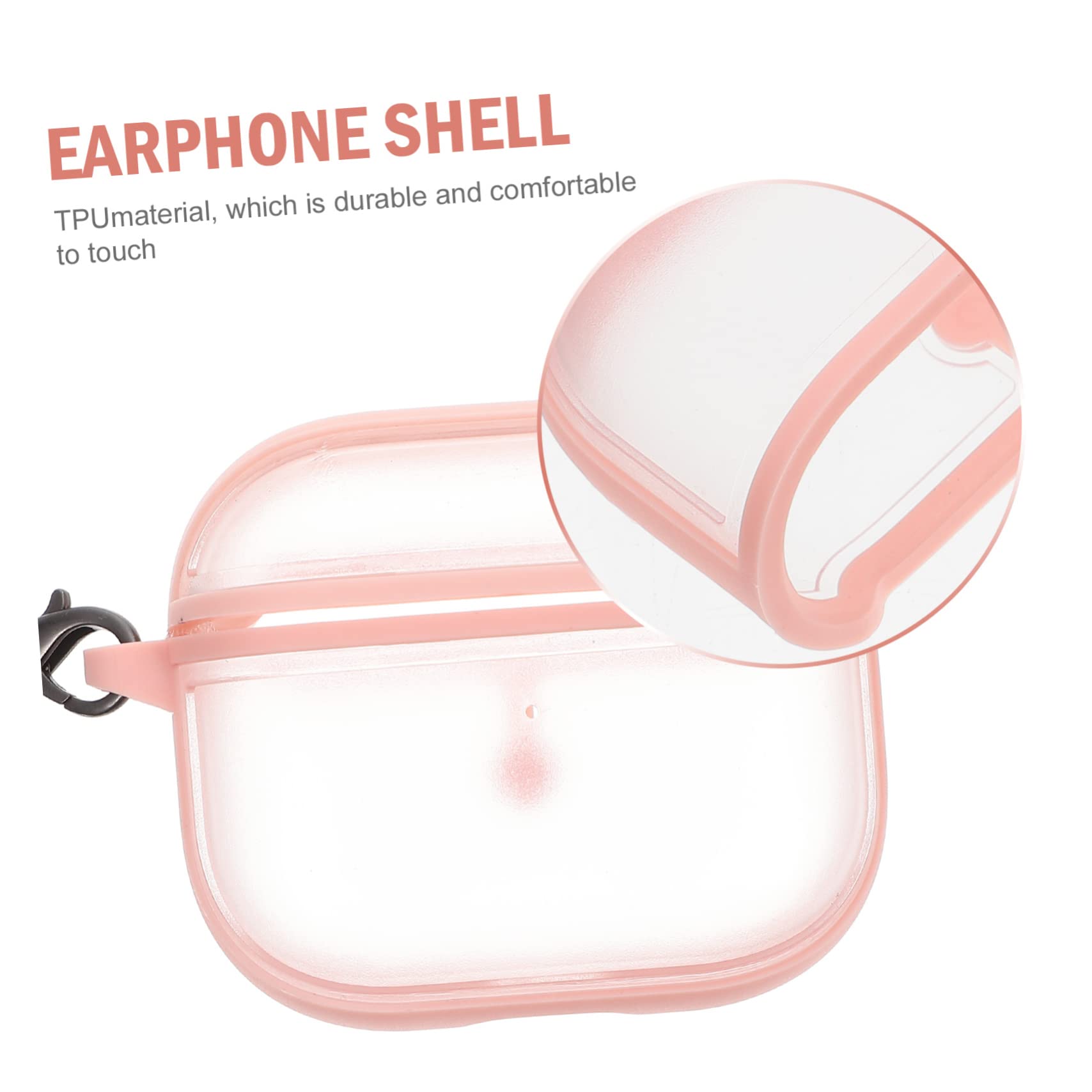 HOMSFOU 5 Juegos Caso De Auriculares Protector De Llavero - Funda para Auriculares Llavero De La Caja del Auricular Protector De Inalámbricos Caja De Rosa