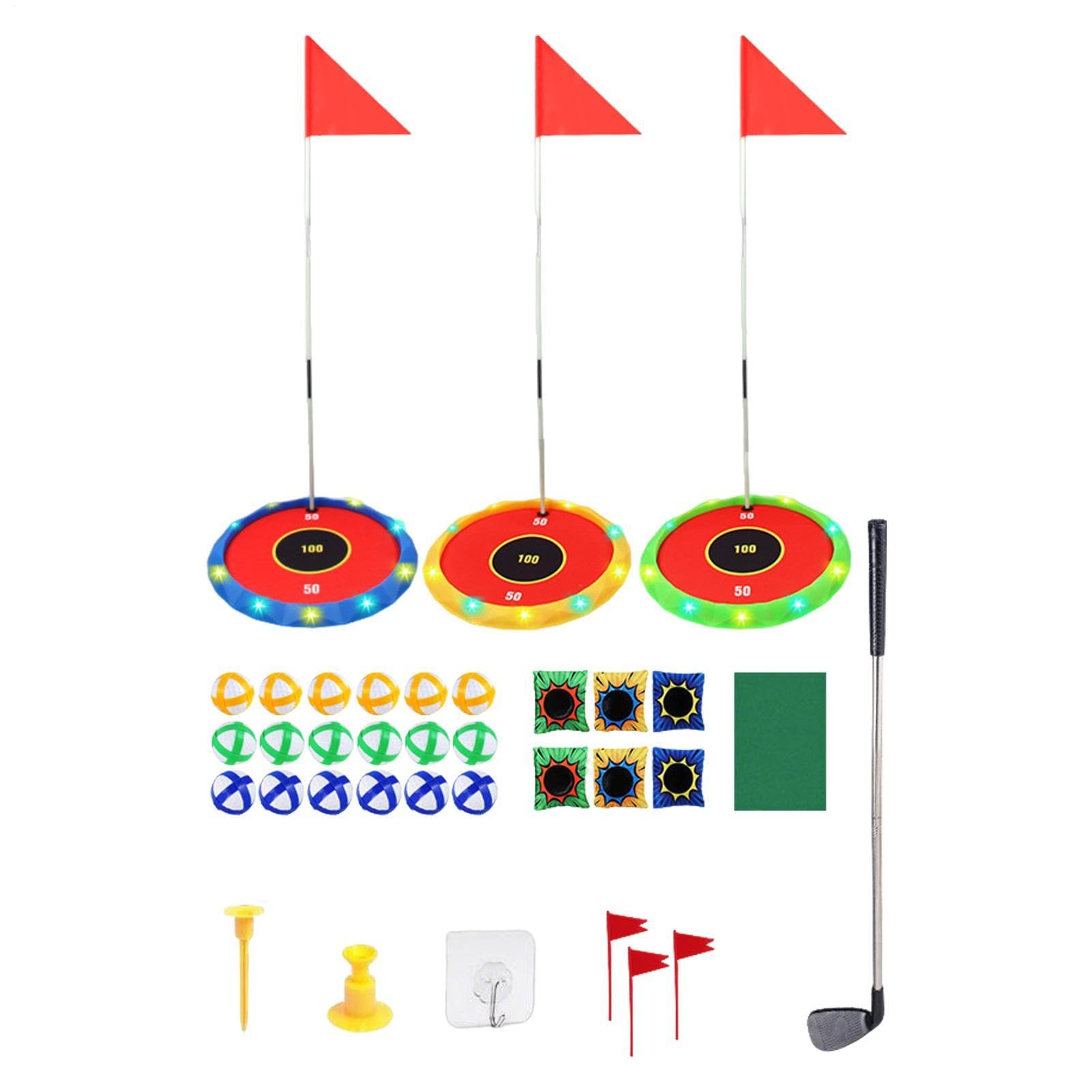 Juego de Golf Infantil Juguete Actividades Familiares Divertidas Para El | Set De Putt De Golf Para Practicar Para Diversión, Práctica, Niños, Navidad, Deportes Y